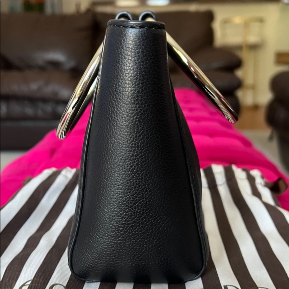 Henri Bendel Marquis Black Mini Bag with Gold Hardware - Picture 8 of 16